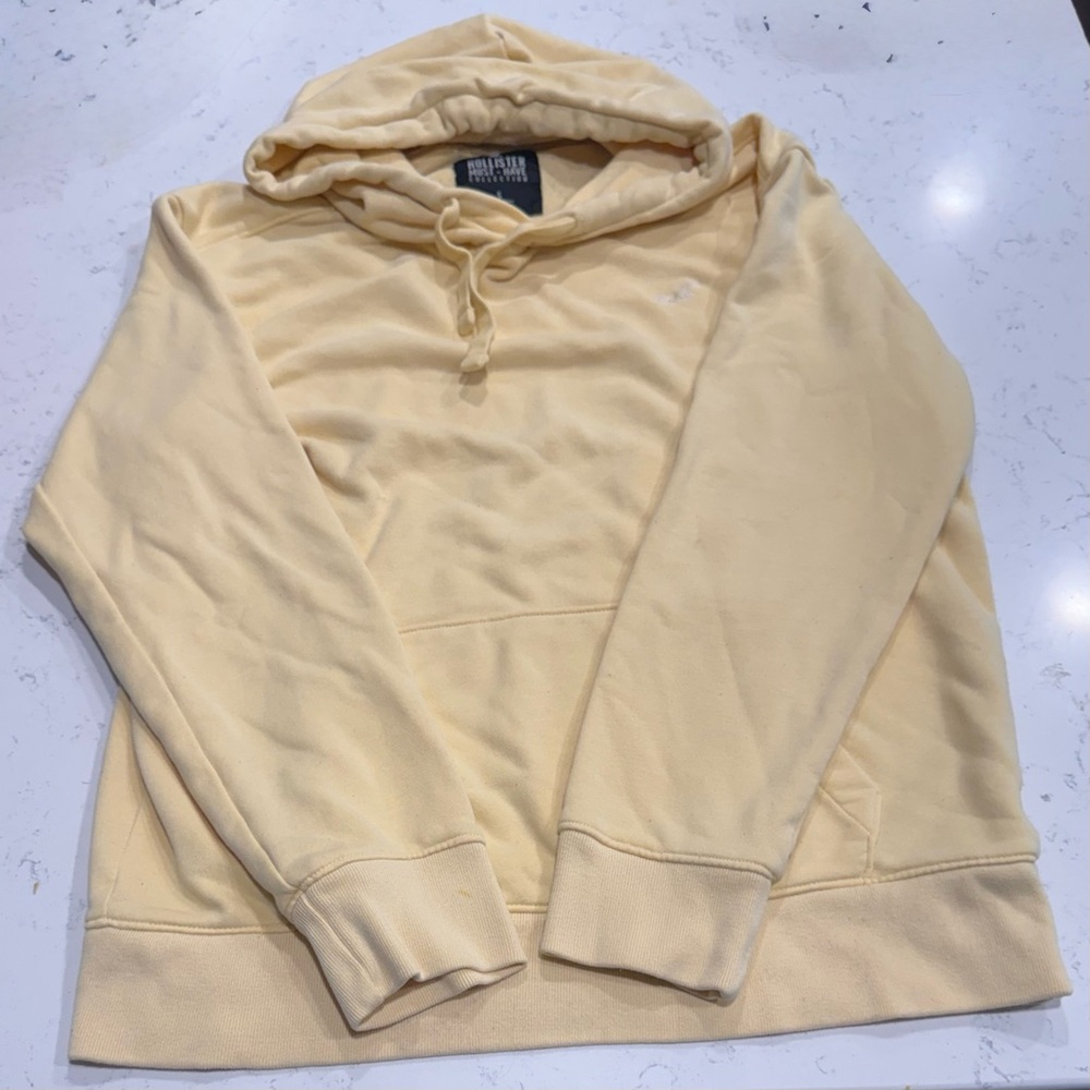 Hollister Yellow Hoodie Must Have Collection Size Small